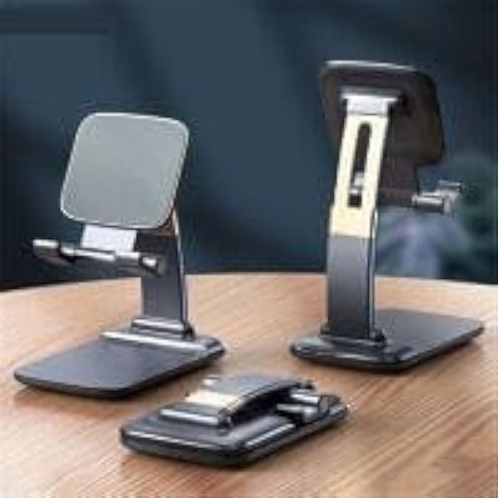 Mobile Stand Foldable Adjustable Flexible Mobile Holder Premium Quality Pocket Size Portable Compatible with All Mobile Sizes