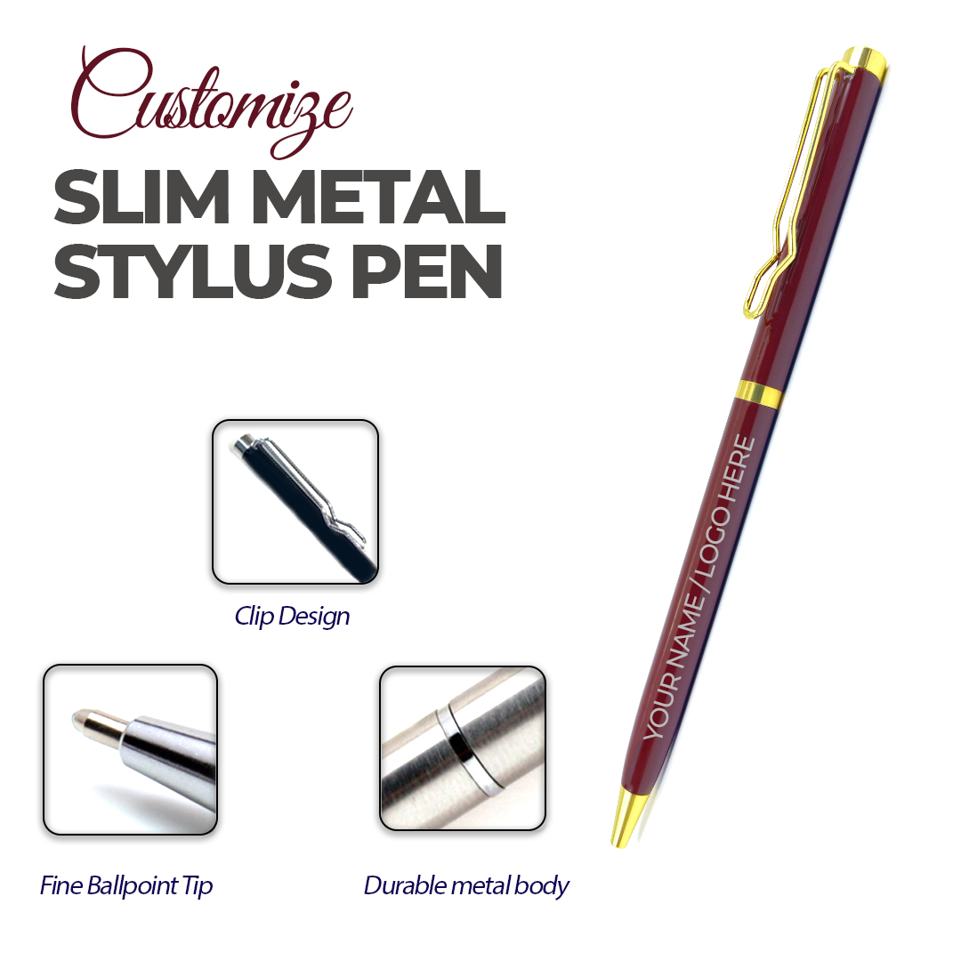 Customize Metal Pen Your Name/logo Slim Premium Gift