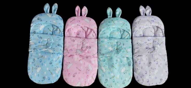 New 0-6 Months Baby Swaddle Wrap Blanket, Soft Microfiber Cloth, Comfortable Newborn Sleeping Bag, Colorful & Safe Nursery Accessory