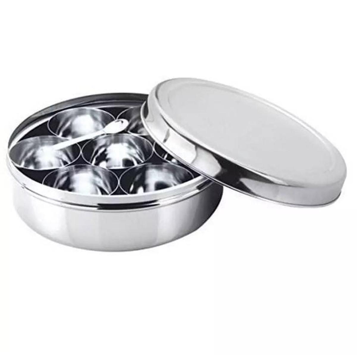 M.R. 7 Pieces Stainless Steel Small Spoons for Container, Spice Jars,  Masala Spoons, Small Spoon for