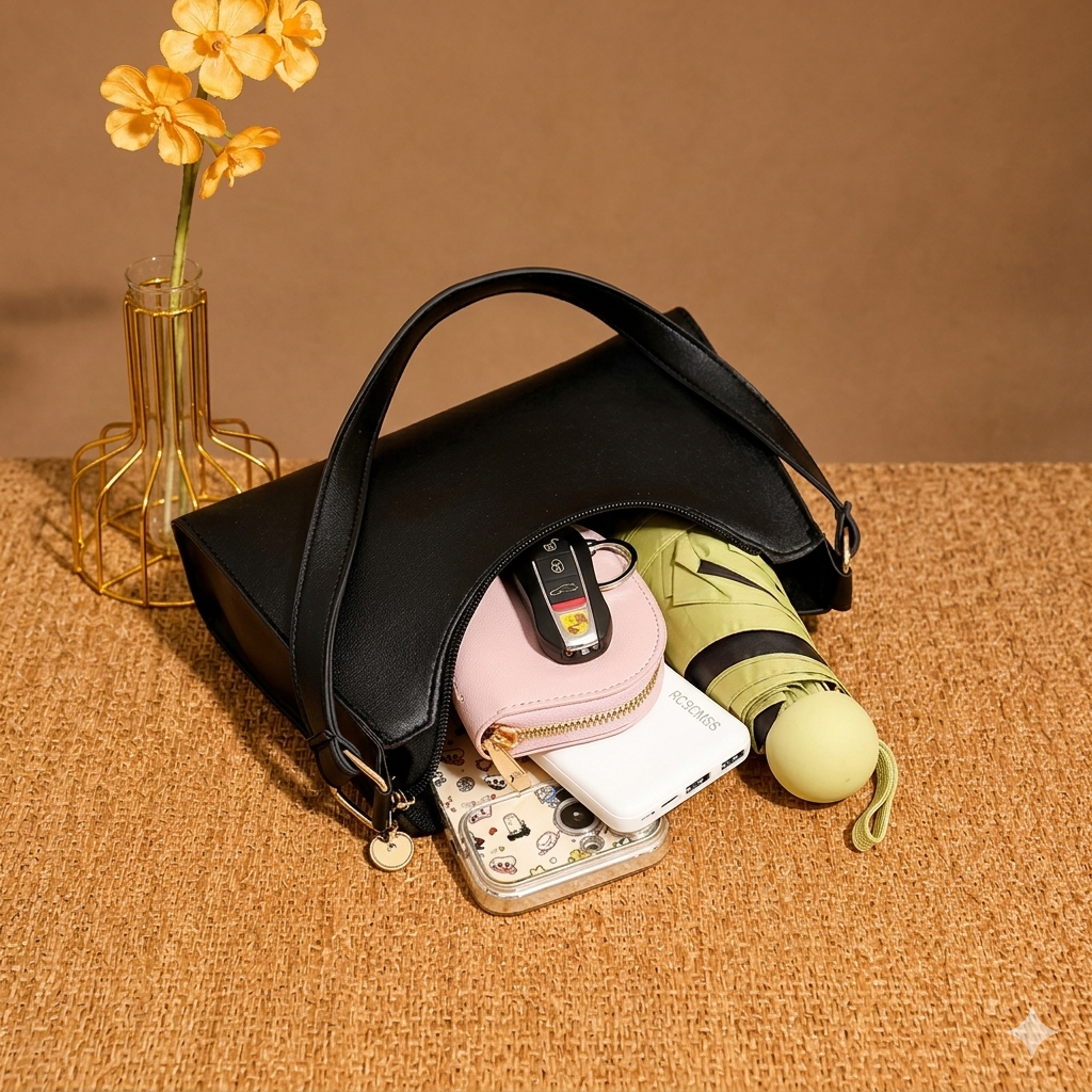 Fashion Club Handbag for Girls | Stylish PU Leather Shoulder Bag for Women | Fashion Tote Bag | Crossbody Purse | Casual Ladies Handbag for College, Office & Shopping  Option 2: