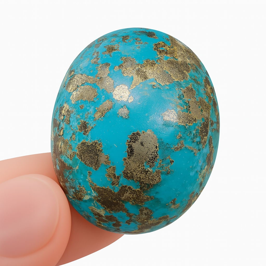Shajri Feroza Elegance 💙 Premium Natural Turquoise Big Stone 25 CRT | Hussaini Firoza Ring Gem | Healing Crystal | Original Shajri Feroza for Men & Women | Trending Islamic Jewelry | Best Quality Semi-Precious Stone