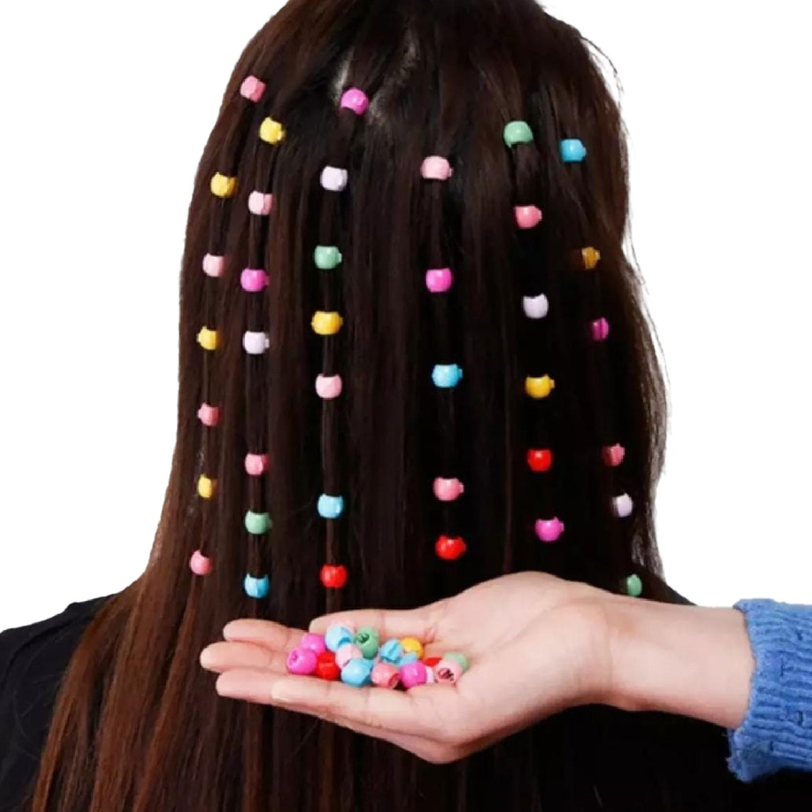 Arfa ideal collection 40pc Mini Hair Braids Maker Beads Headwear Cute Candy Colors Plastic Hairpins Hair Calw Clips For Women Girls Hair Accessories jewellery for girls