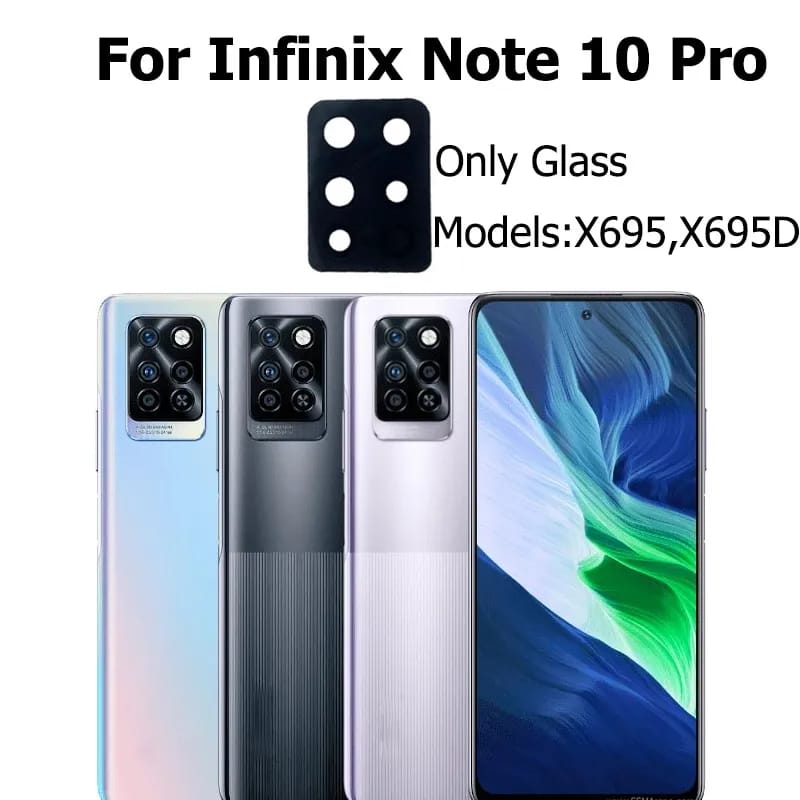 Infinix Note 10 Pro Replacement Back  Camera Glass Lens For Infinix Note 10 Pro