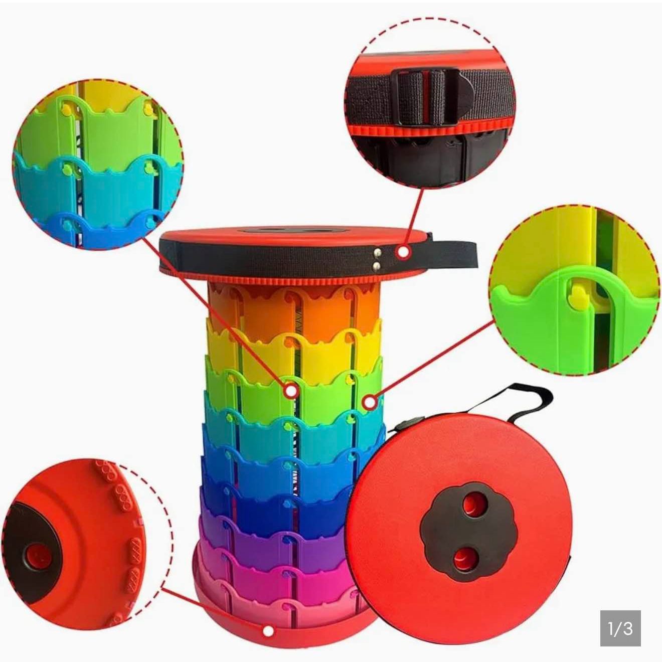 Telescopic Stool Retractable Round Folding Stools Portable Lightweight for Outdoor Travel Fishing Chair /best for hajj and umrah