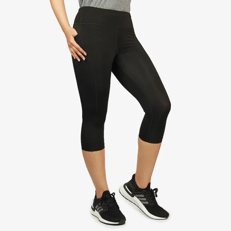 Dahlia Compression Legging In Activeknit - 7/8 - Forest, Kin + Ally