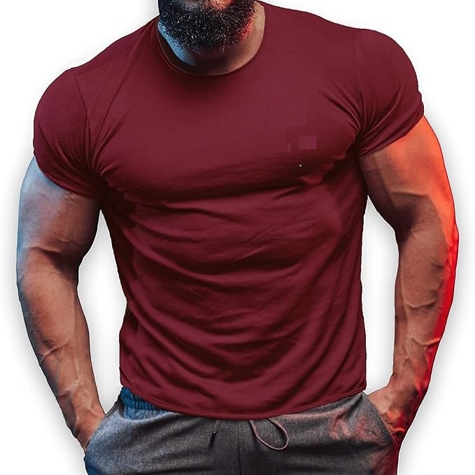 Maroon Half Sleeve Tshirt