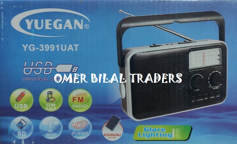 Portable 3 Bands (FM/AM/SW) Rechargeable Radio with USB/TF Music player