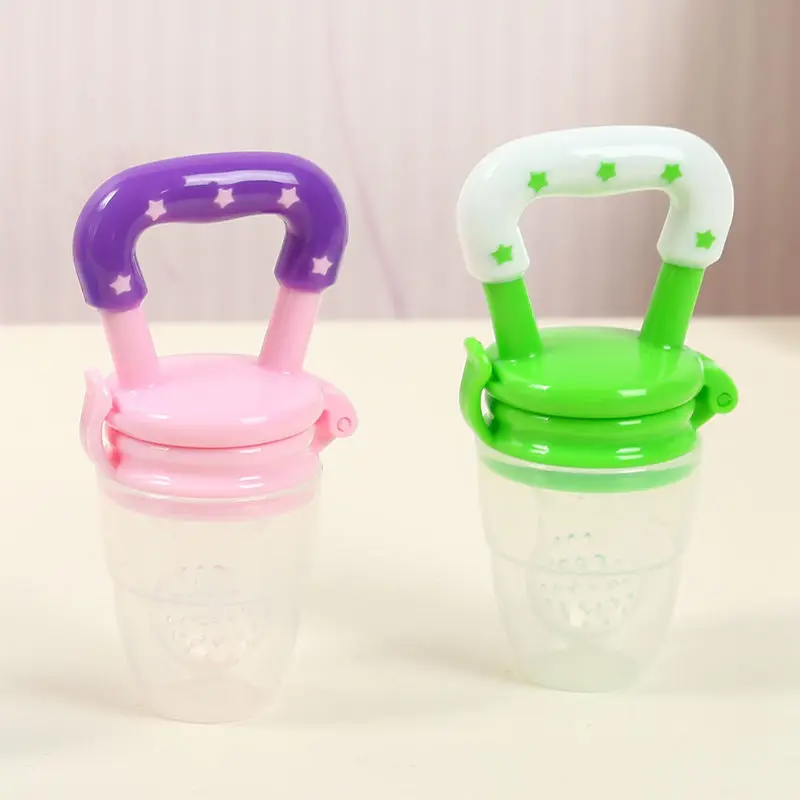 Baby Fruit Pacifier Food Feeder - BPA-Free Silicone Baby Feeder & Fresh Food Feeder, Teething Toy for Infants, Safe Fruit Feeder with Easy Grasp Handle for Choking Prevention - Essential Newborn Accessories