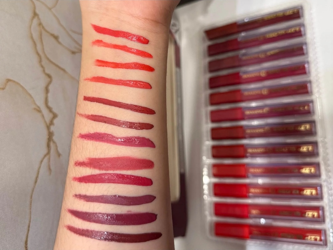 12 Color Lip Gloss Set Waterproof Long Lasting Shimmer Lip Gloss Collection Moisturizing Non Sticky High Shine Liquid Lip Gloss Kit for Women Beauty Makeup Daily Wear Bridal Party Cosmetics Pakistan