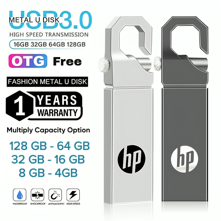 Flash Drive 128 GB - 64 GB - 32 GB - 16 GB - 8 GB - 4 GB -USB High Speed 3.0 Metal USB Pen Drives + Free OTG Adapter Micro / Type C memory U disk High Speed USB 3.0 for PC Mobile Laptop Macbook Pen Drive USB Stick Flash (1 YEAR WARRANTY) - Qasim Reviews