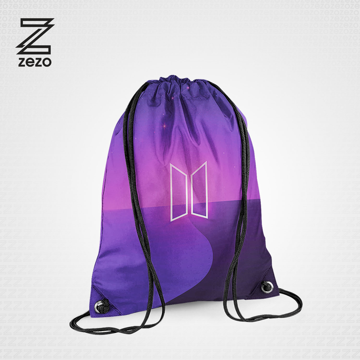 BTS Drawstring Bag For Boys girls Digitally printed on Cloth By Zezo