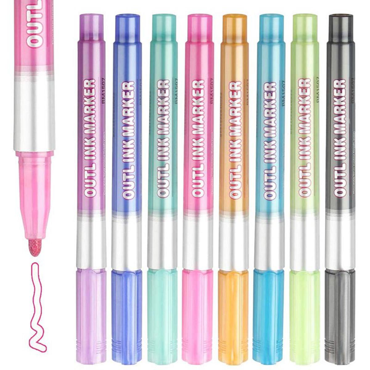 48 Colors Gel Pens Set Glitter Gel Pen For Adult Coloring Books Journals  Drawing Doodling Art