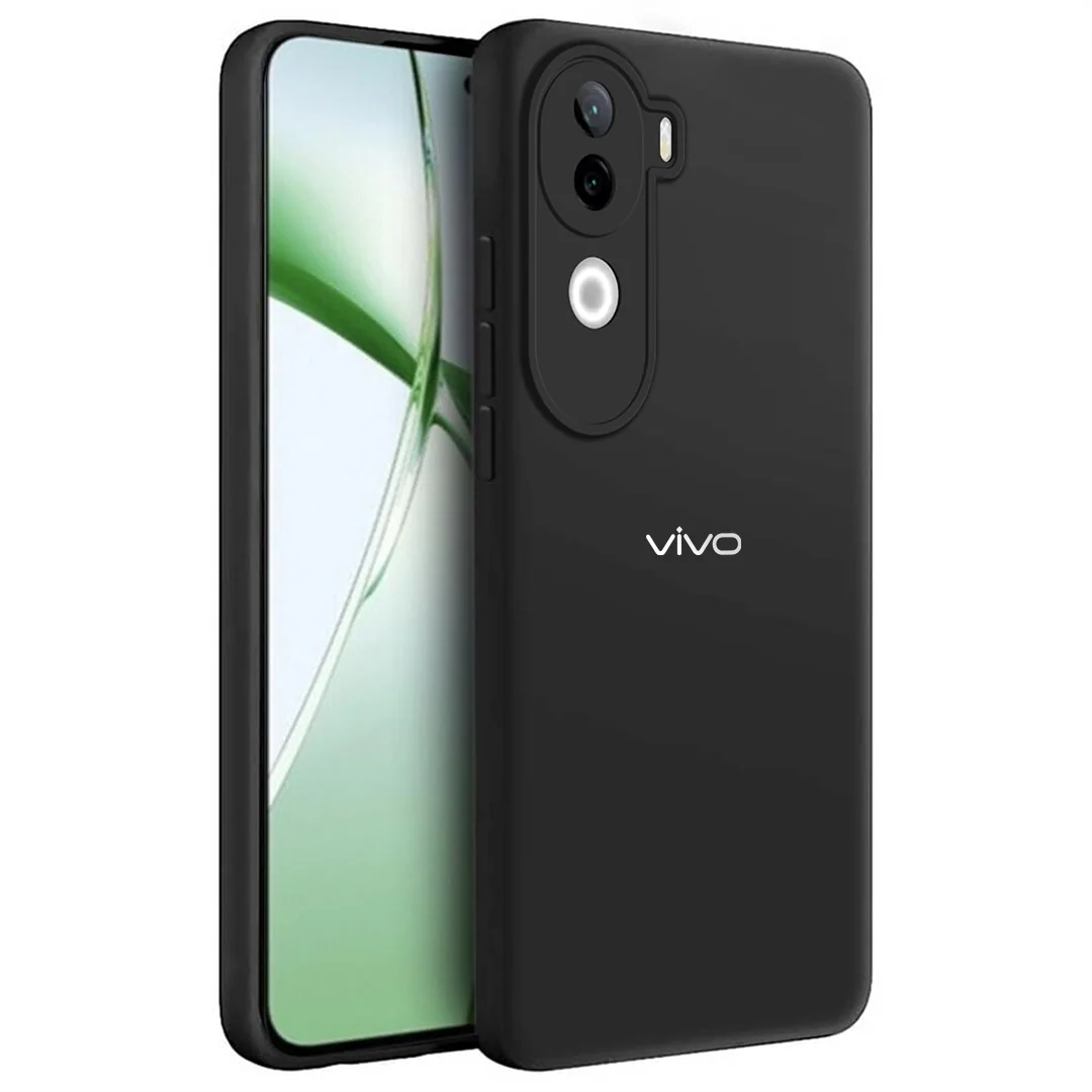 For Vivo V40e - Premium Liquid Silicone Silky Soft Gel Rubber Shockproof Back Cover Case For Vivo V40e