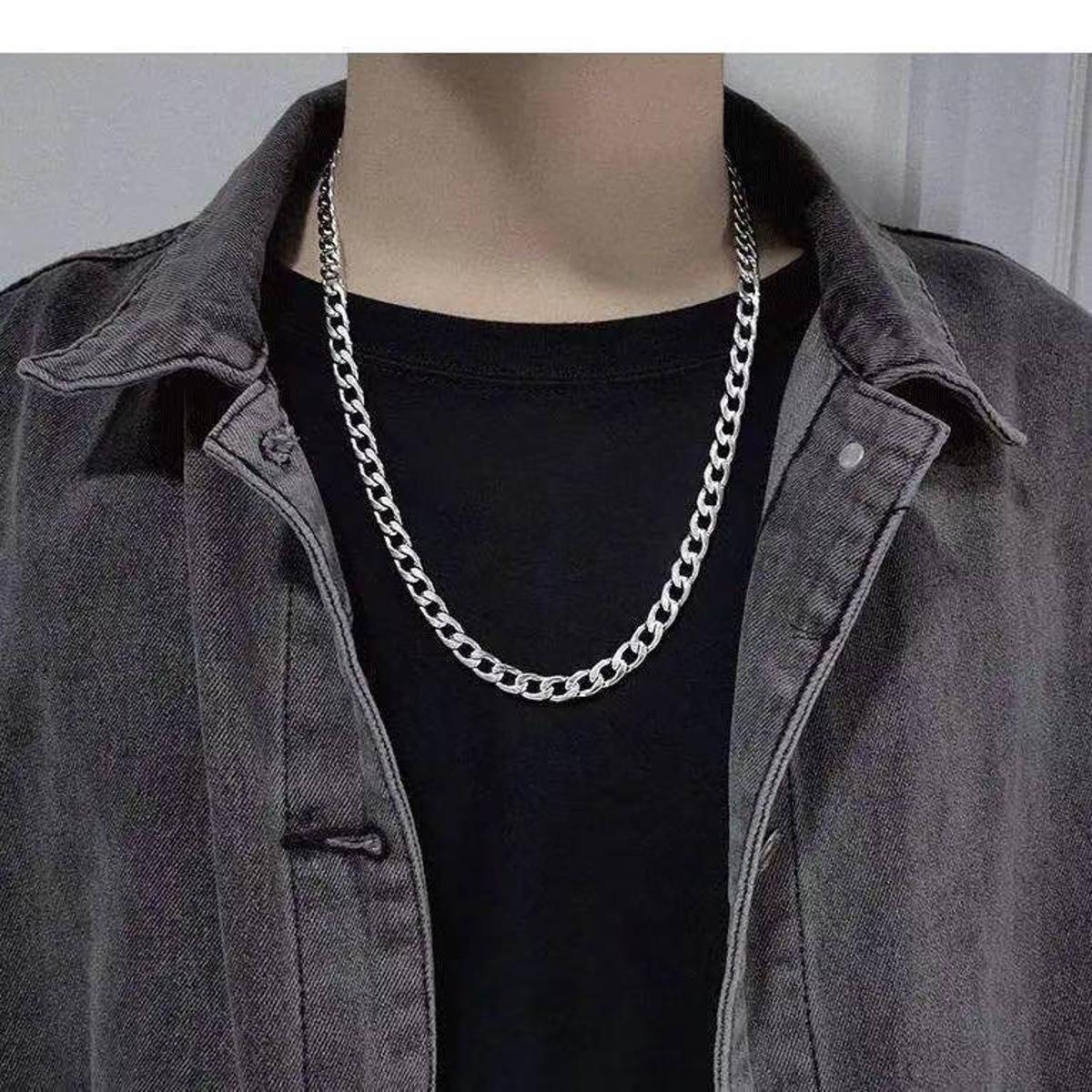 American Style Silver Trendy New Design Neck Chain For Men