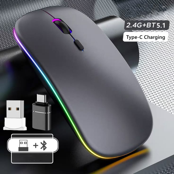 Premium Wired Mouse with RGB Breathing LED Light - Ergonomic 7-Button Gaming Mouse - Cheap Price USB Optical Mouse for Laptop & Desktop