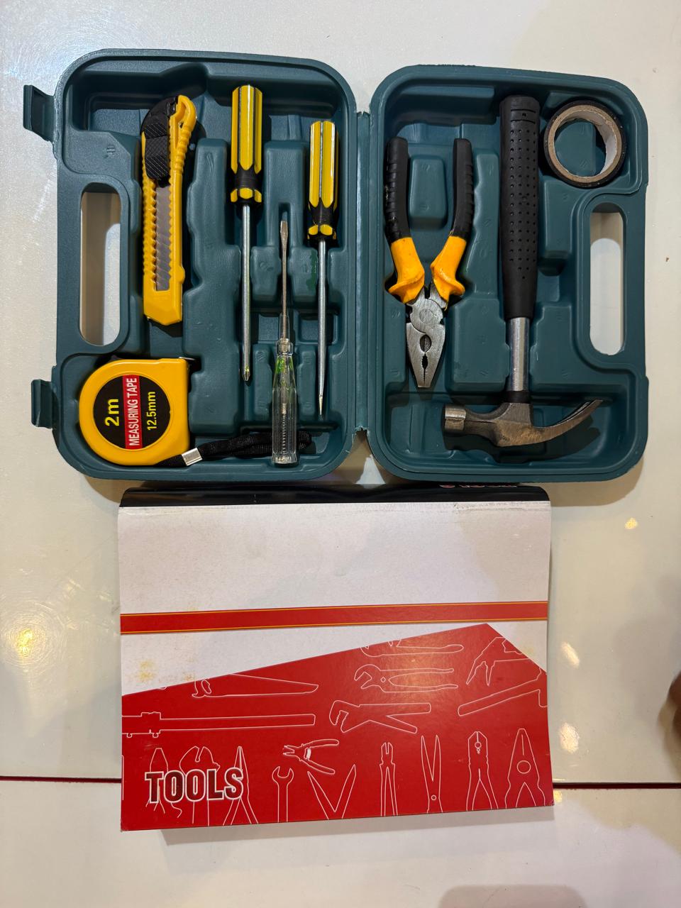 Heavy Duty 8 PCS Tool Set with Box | Multipurpose Repair Tools for Daily Use
