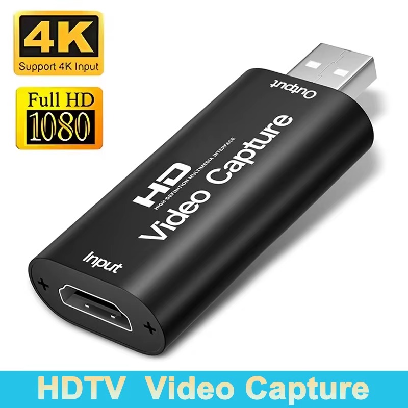 HDMI VIDEO CAPTURE CARD - HDMI TO USB - 1080P HDMI Capture Card - Video Capture Device for Live Streaming, Broadcasting, Gaming Record, Video Conference