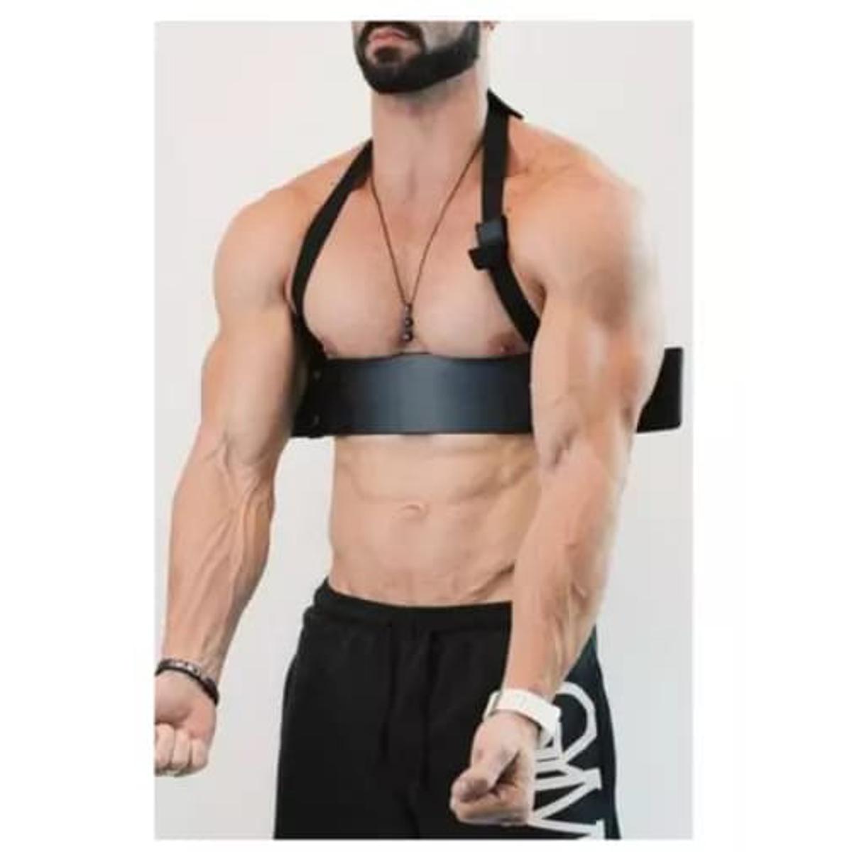 Arm Blaster Bicep Enhancer & Hand Grips fitness gym bicep enhancer exercise..