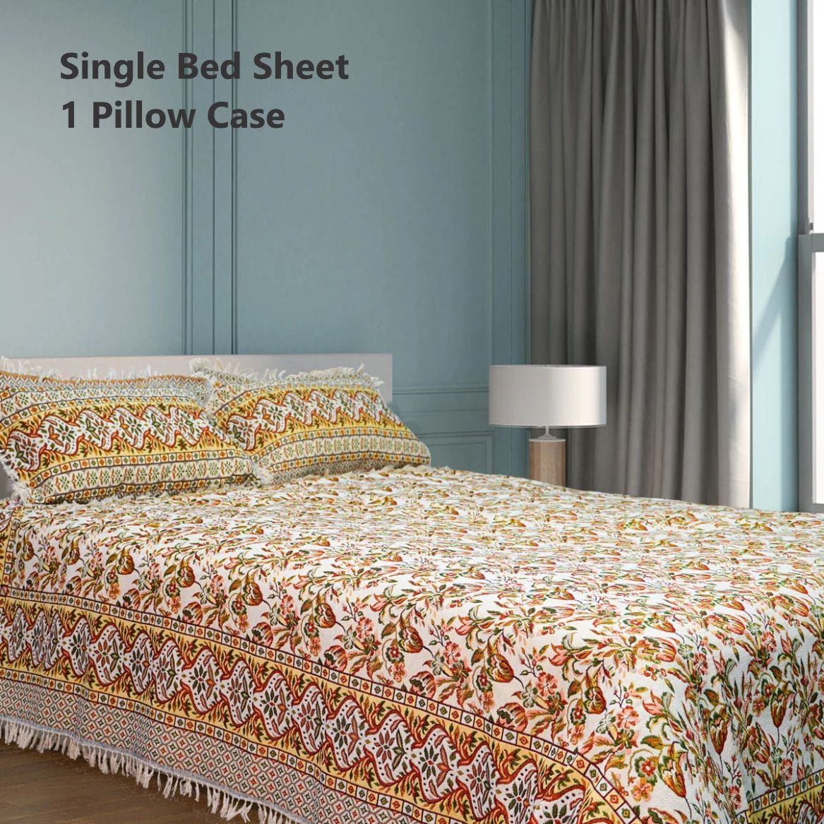 Khan Tex High Quality Crystal Multani Bed sheets King Size Double And