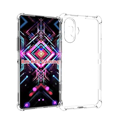 Redmi K40 Gaming Transparent Back Cover – Clear TPU Soft Case Shockproof Corner Bumper Slim Protective Mobile Phone Case