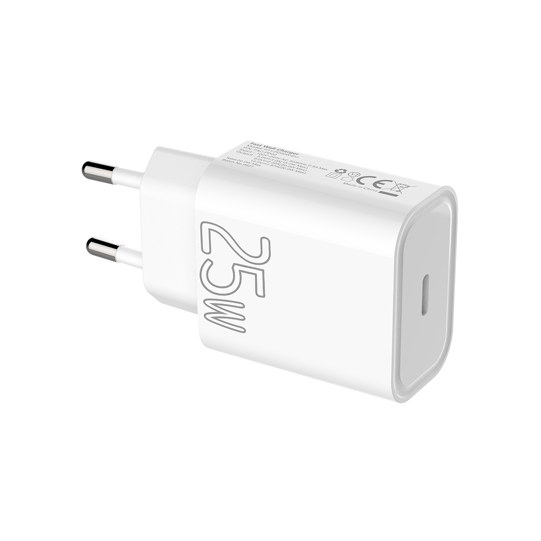 Faster Pd25w-eu Type-c Super Fast Charging Adapter For Samsung & Iphone