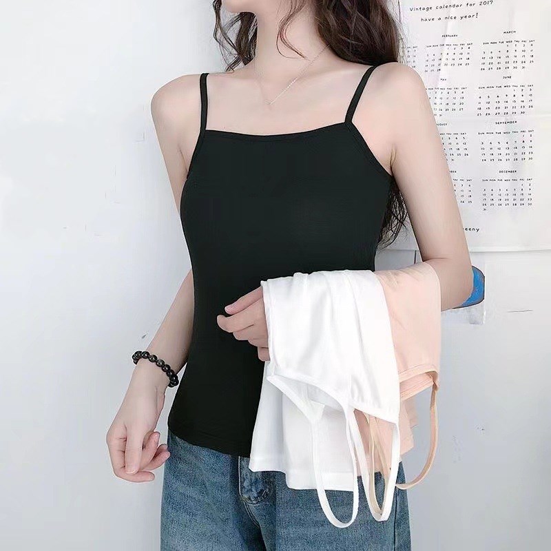 Camisole For Women Soft Cotton Jersey Fabric Casual Style Multi Color Relaxed Fit Everyday Comfort
