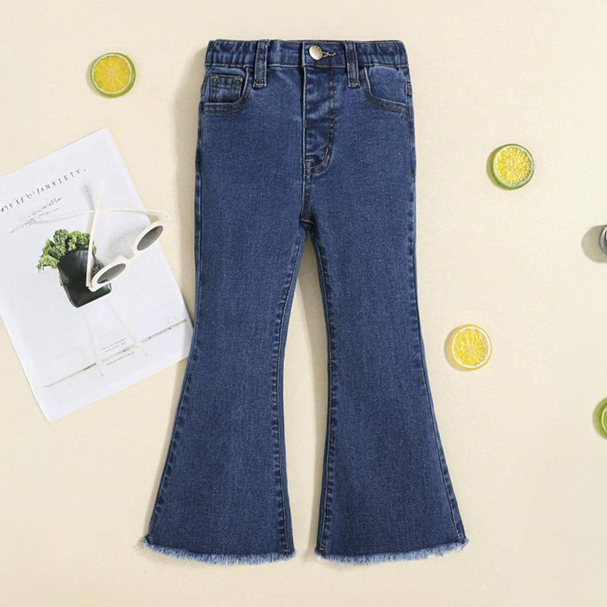 Wide Leg baggy Bell Bottom Denim Jeans for Women Select Waist Size Only