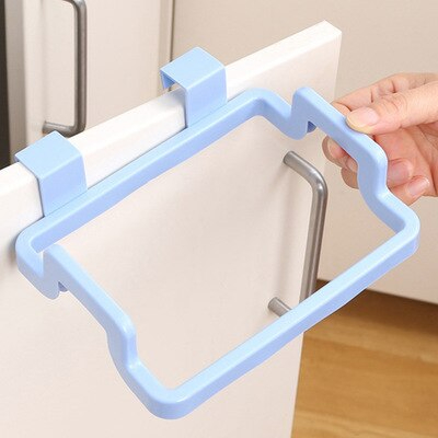 Discount Offer Cabinet Door Kitchen Gadgets Garbage Bag Shelf Kitchen Tools Rack Hanging Storage Trash Rack Kitchen Accessories Goods