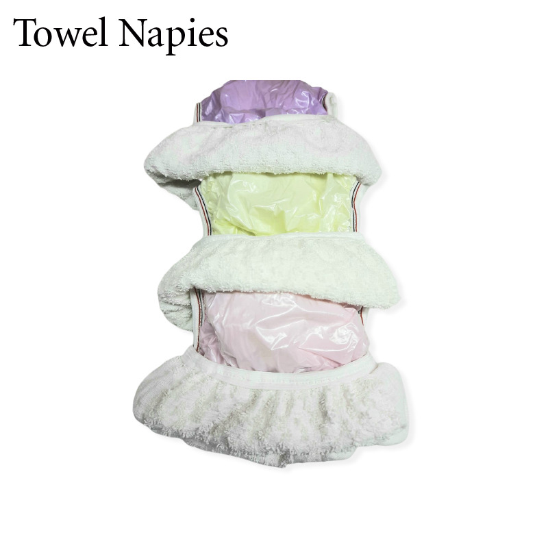 Pack of 2 Water Proof washable Towel Nappy for new born babies to younger babies - diapers
