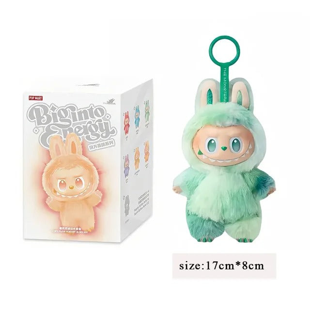 Labubu Doll Blind Box v3 Big Into Energy | 7inches / 17cm Original Size Pop Mart Labubu Dolls Toy Key Chain Labubu Plushie Monster | Labubu Big Into Energy Collection with Hanging Loop