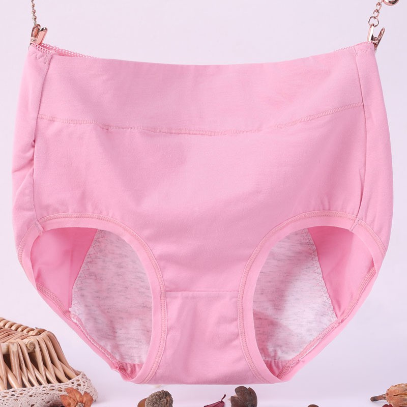 COD&Ready Stock】Plus Size XL-6XL Women's High Waist Panties Cotton  Underwear High-Elasticity Briefs