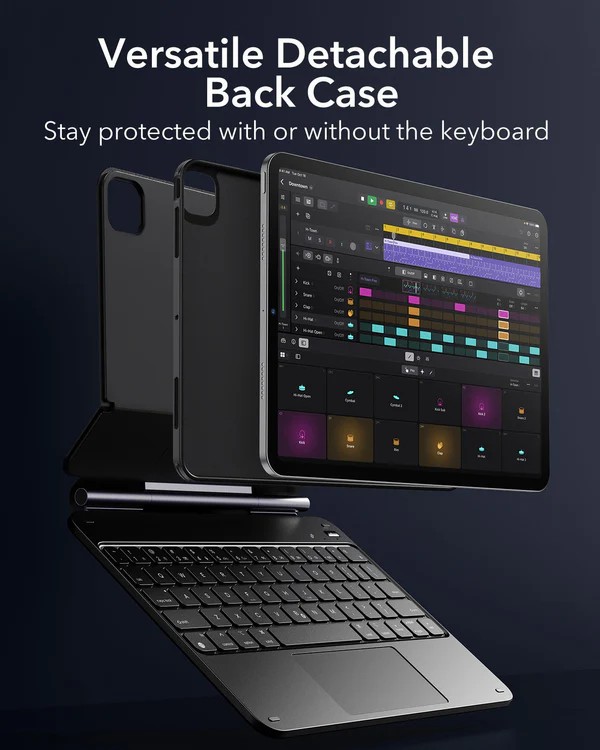 ESR iPad Pro 11 inch (2024) Rebound Magnetic Keyboard Case 360 Can be used in both portrait and landscape modes 14 2977b07648f3631f7e6faf8aee838b78