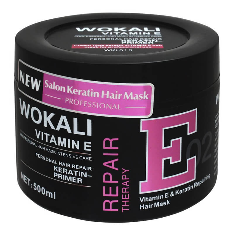 Wokali Vitamin E Professional Keratin Repair Therapy Hair Mask | Hair Oil and Serum Care | 500ml