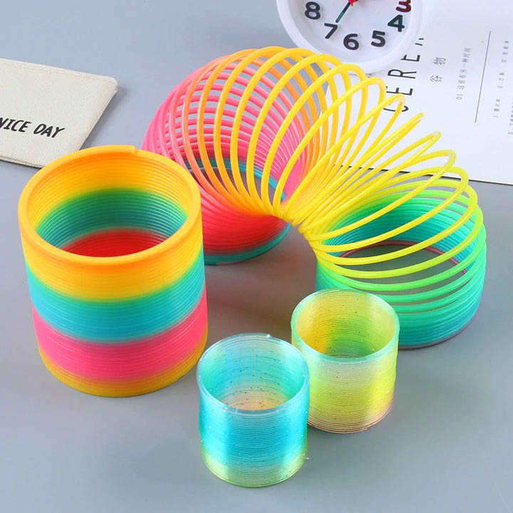 Magic Slinky Spring Toy – Stretchable & Bouncing Fidget Fun for Girls, Boys & Adults | Classic Stress Relief Toy - 1 Piece