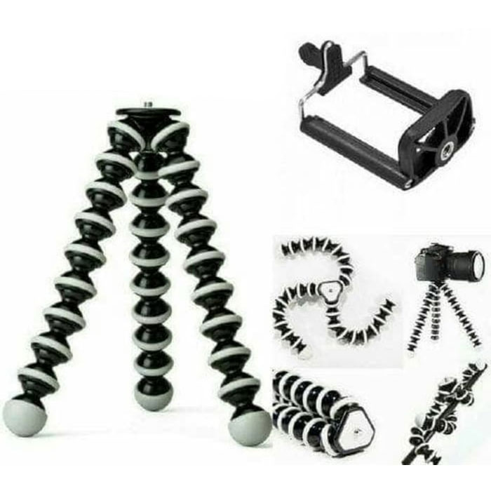 Portable Flexible MEDIUM 10inch Octopus Stand Gorilla tripod Z-02 for Digital Cameras, Mobiles & DSLR With mobile Holder