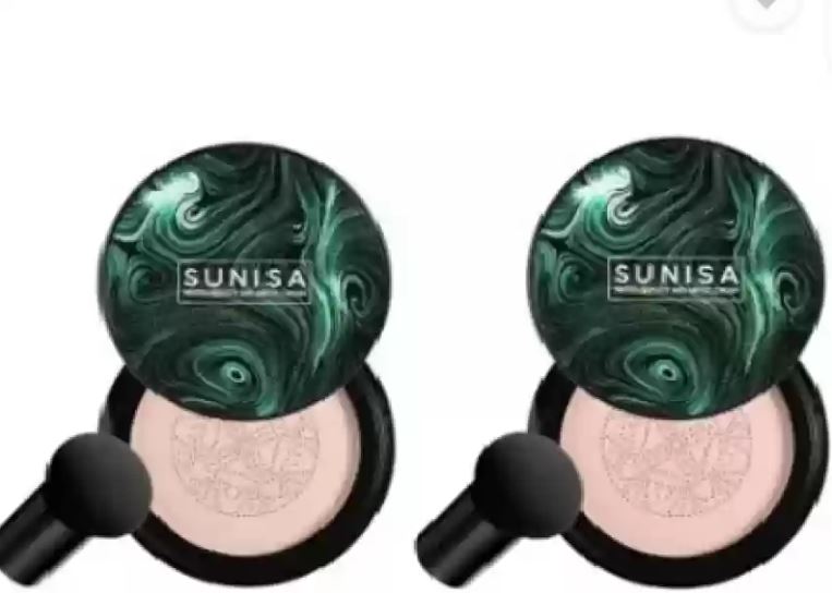 2 pcs Sunisa 3 In 1 Air Cushion Cc And Bb Cream Waterproof Foundation Cream