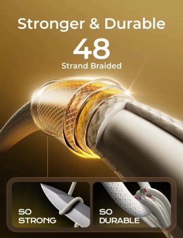 Baseus C to C Cable 1.2 Meter | Type-C to Type-C Cable Fast Charging 100W | C to C Type Cable Fast Charging & Data Cable Compatible With All Devices