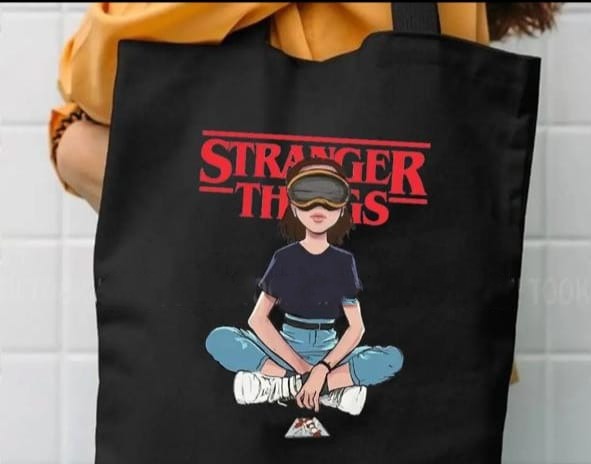 Trendy Free bear Tag Printed Tote Bag For Girls & Women