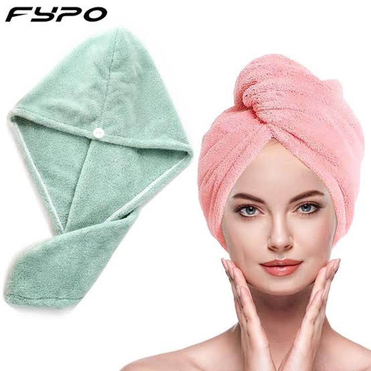 Hair Drying Towel Womens Girls Lady Shower Absorbent Microfiber Quick Dry Hair Hat Cap Turban Head Wrap Bathing