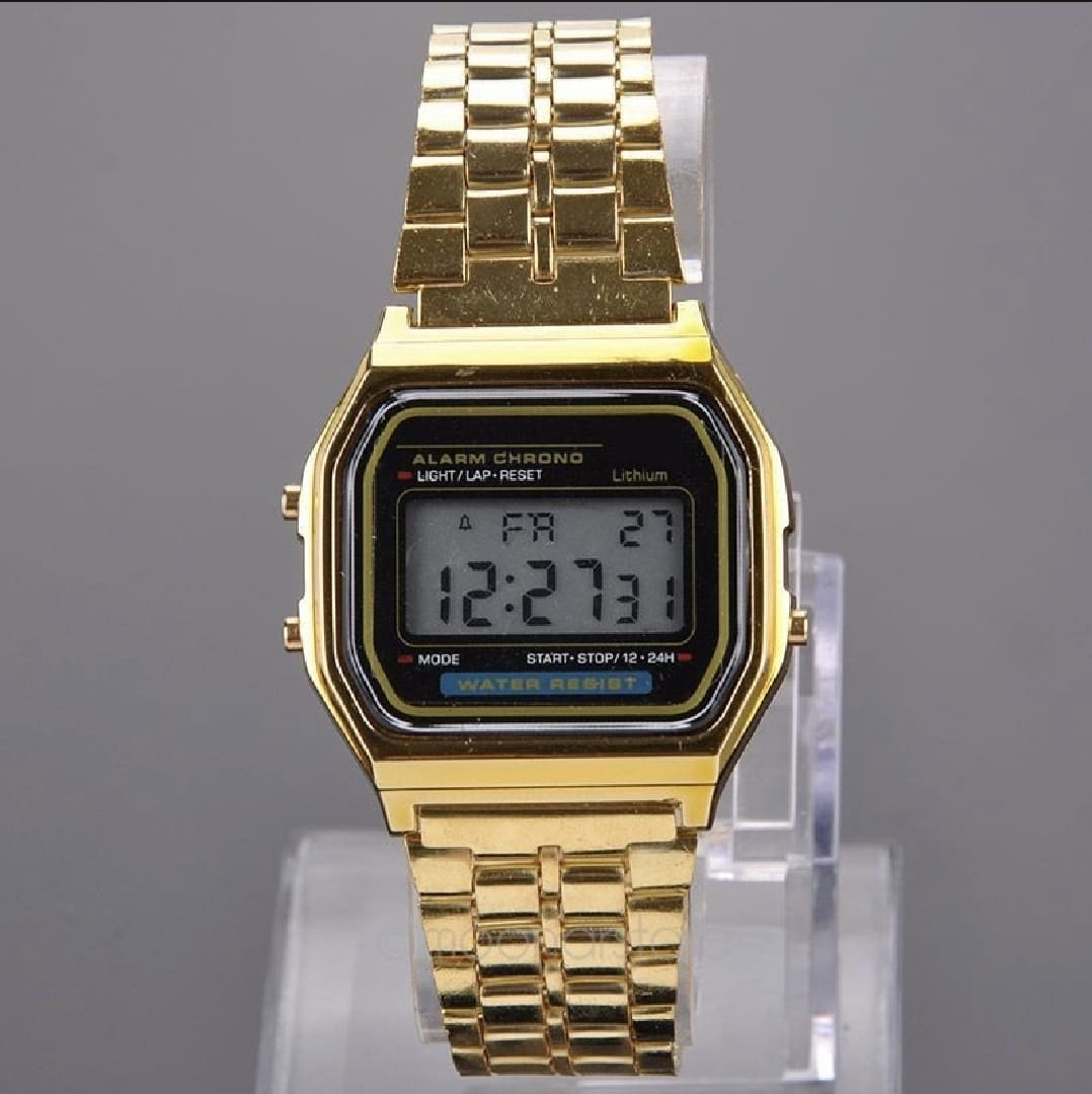 Luxury Mega Deal Men's Gift Digital Vintage Stainless Steel And Silicon Strap Wrist Watch Gift For Family & Friends