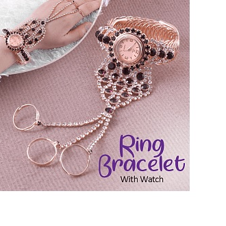 watch with bracelet attached