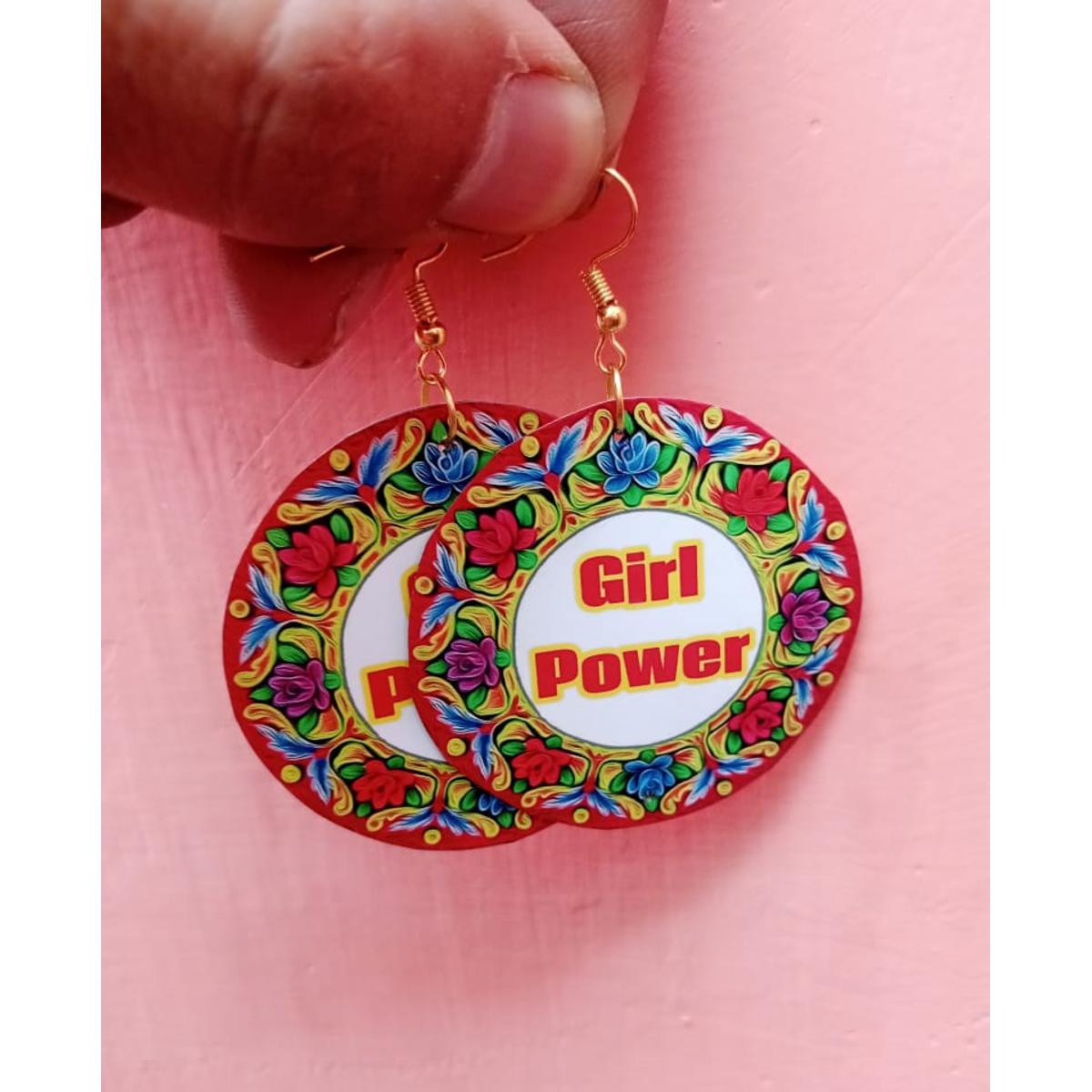 Girl hot sale power earrings