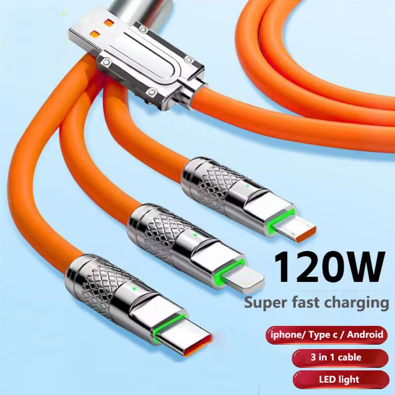 Original 3 in 1 Fast Charging Cable | Type C Charging Cable | USB Data Cable | Fast Charging Cable for Android | Original Type C Cable