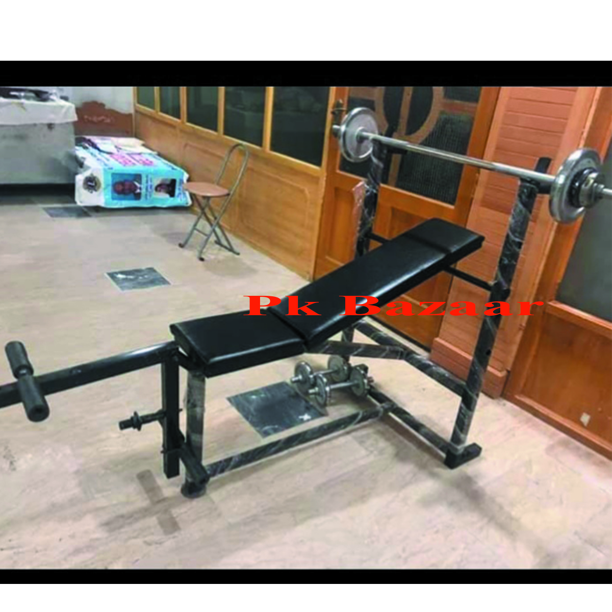 7 in 1 or All in One Multi Position Bench Press Chest Exercises Bicep Thigh Exercise Crunch Workout for Weight Lifting