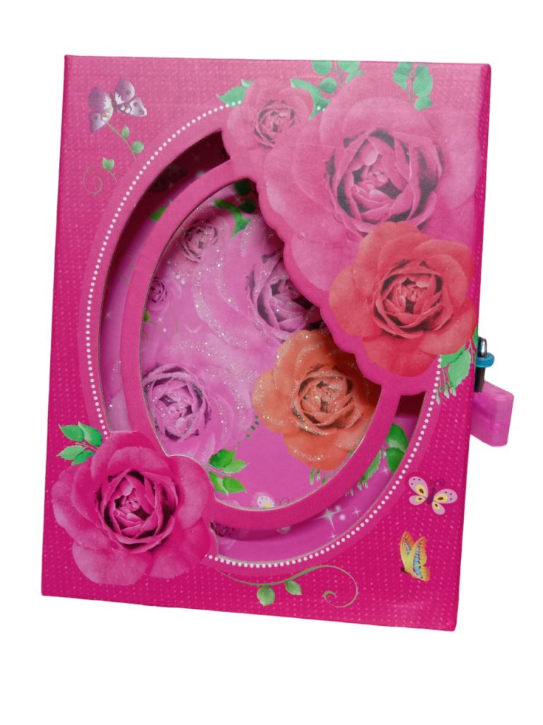 Fancy Small Lock Diary in a Box for kids, Pages 40, Size 13x17cm 64k
