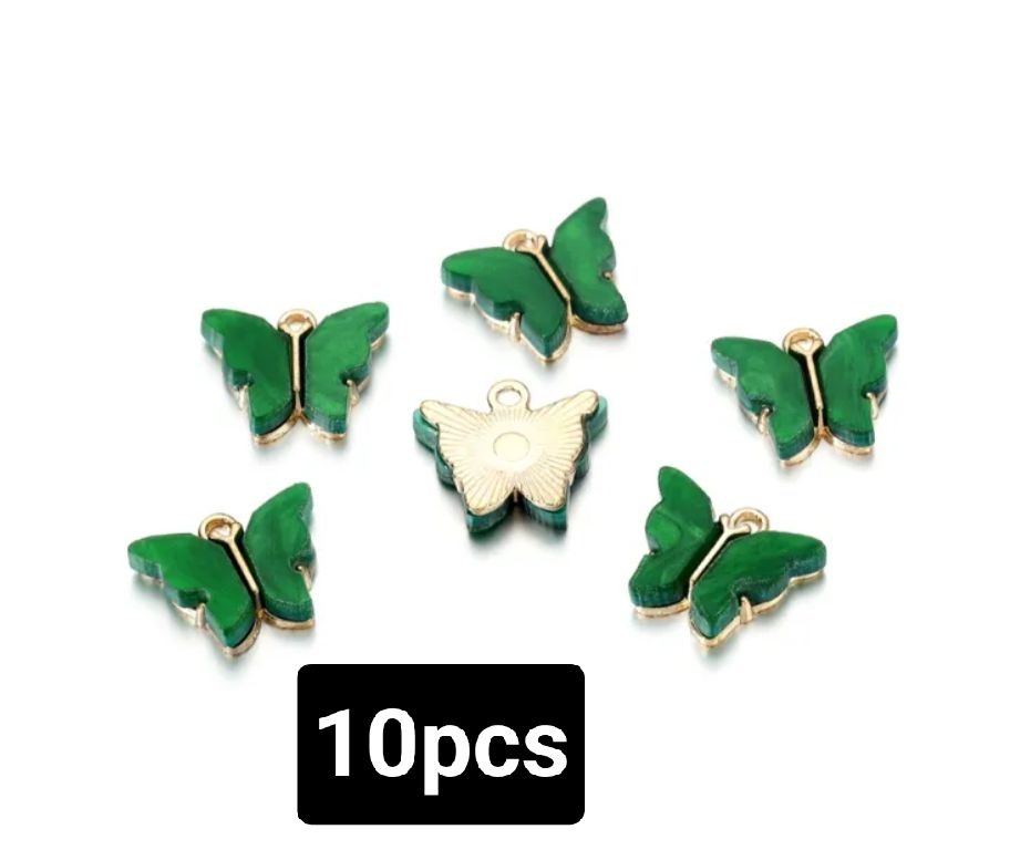 Butterfly Charms For Jewelry Making HOTTEST SALE 10pcs/lot High Quality Acrylic Butterfly Charms For Jewelry Making Bracelet Making Charms DIY Animal Pendant Handmade Jewelry For Necklace Bracelet By SAMS