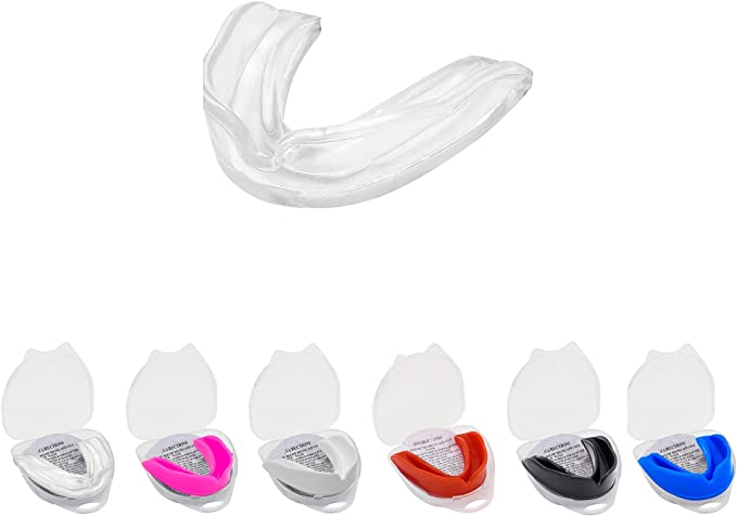 🦷 5RIDGE Ultrathin Sports Mouth Guard – Transparent Protective Mouthguard for Football, Basketball, MMA, Boxing & Jiu Jitsu | Lightweight & Comfortable Pro Fit for Adults & Youth | Durable Safety Gear
