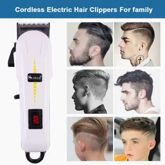 Electric Hair Clippers Beard Trimmer Mens Haircut Clipper Grooming Kit