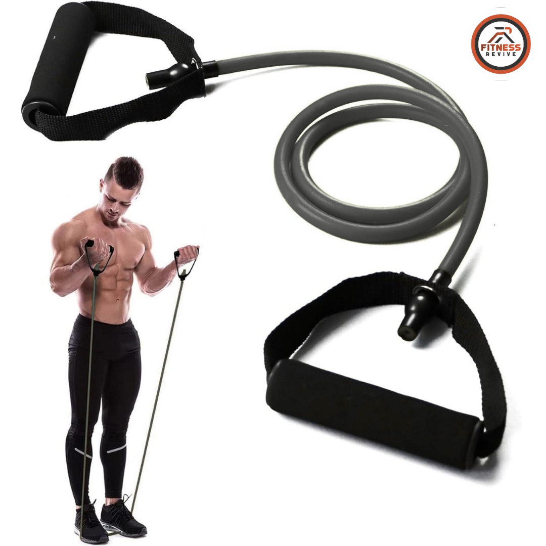 Resistance Band Pull Rope – Latex Tube Exercise Band for Strength Training, Arms, Shoulders, Chest & Legs | Home Gym Workout Band | Yoga, Pilates & Physical Therapy | Anti-Snap (Single)